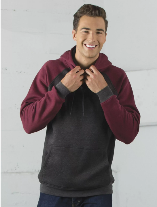 ESACTIVE® VINTAGE TWO TONE HOODED SWEATSHIRT. F2044