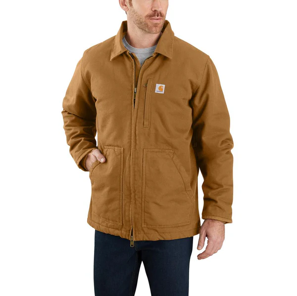 Carhartt Loose Fit Washed Duck Sherpa Lined Coat – 104293