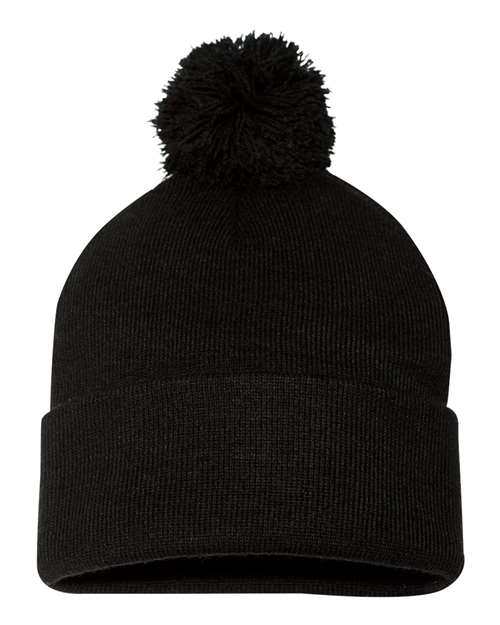 Sportsman – 12″ Pom-Pom Cuffed Beanie – SP15