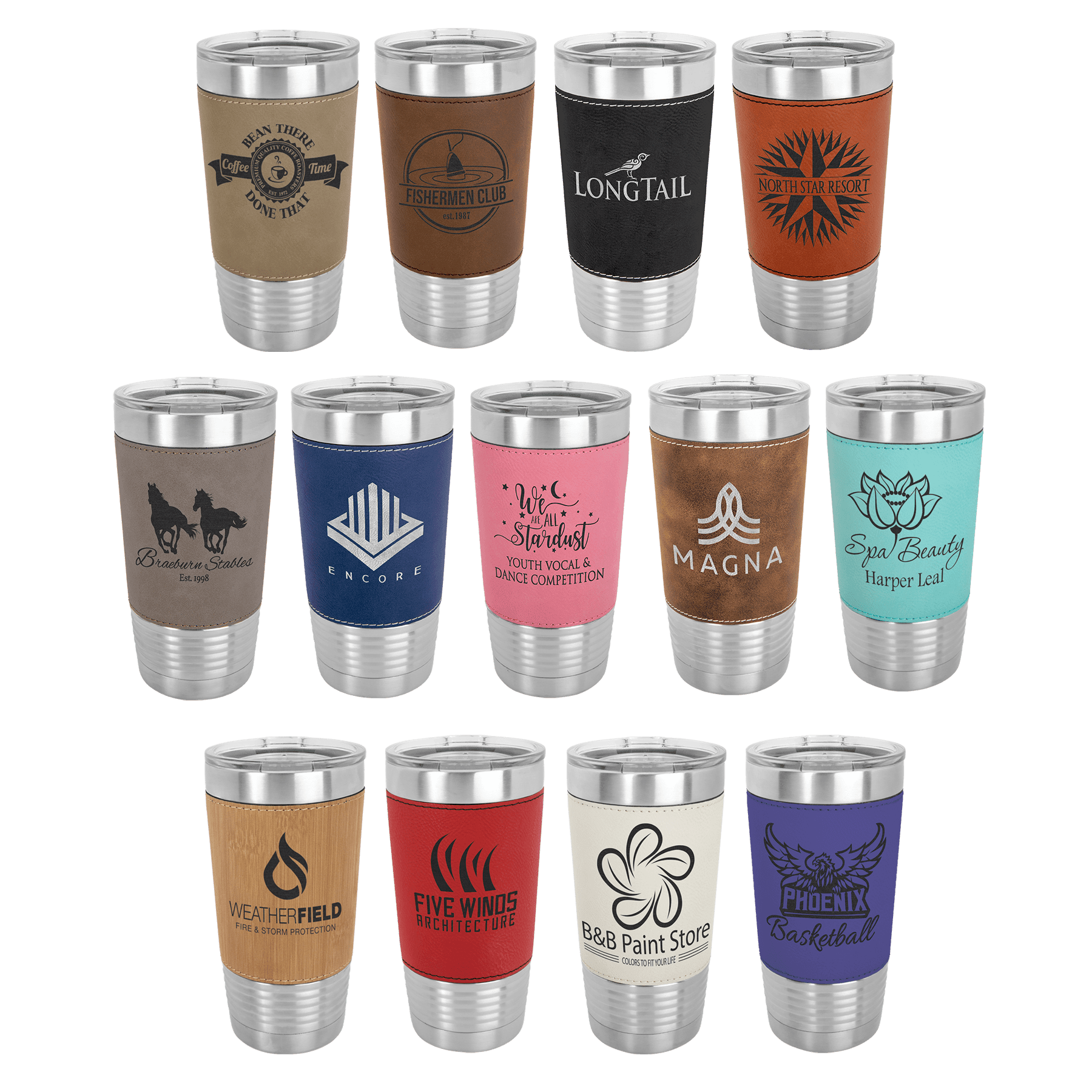 Polar Camel 20 Oz Laserable Leatherette Tumbler – LTM52