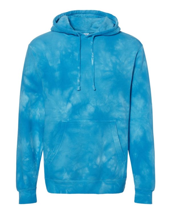 Midweight Tie-Dyed Hooded Sweatshirt PRM4500TD - Image 4