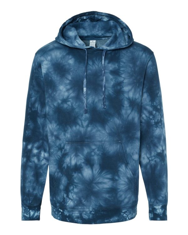 Midweight Tie-Dyed Hooded Sweatshirt PRM4500TD - Image 5