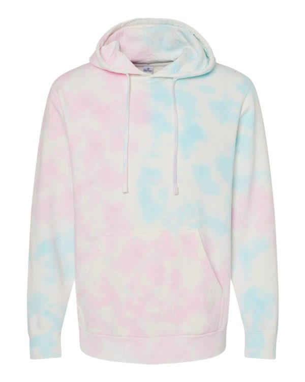 Midweight Tie-Dyed Hooded Sweatshirt PRM4500TD - Image 2