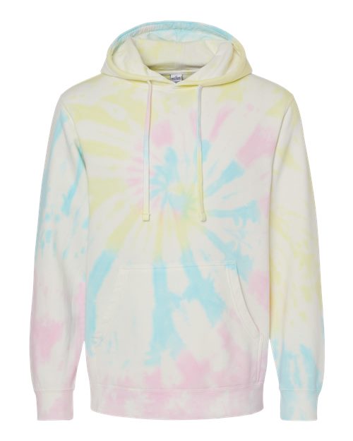 Midweight Tie-Dyed Hooded Sweatshirt PRM4500TD