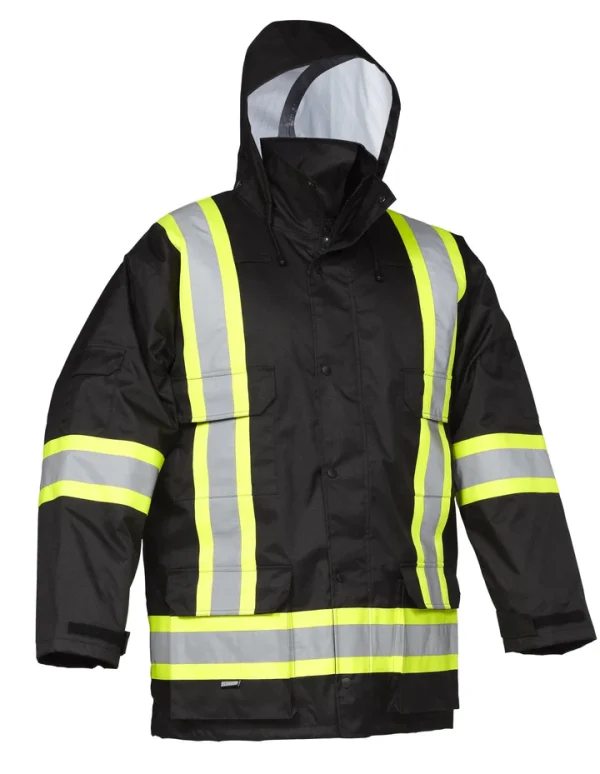 Hi Vis Safety Winter Cargo Parka 024-EN640R - Image 6