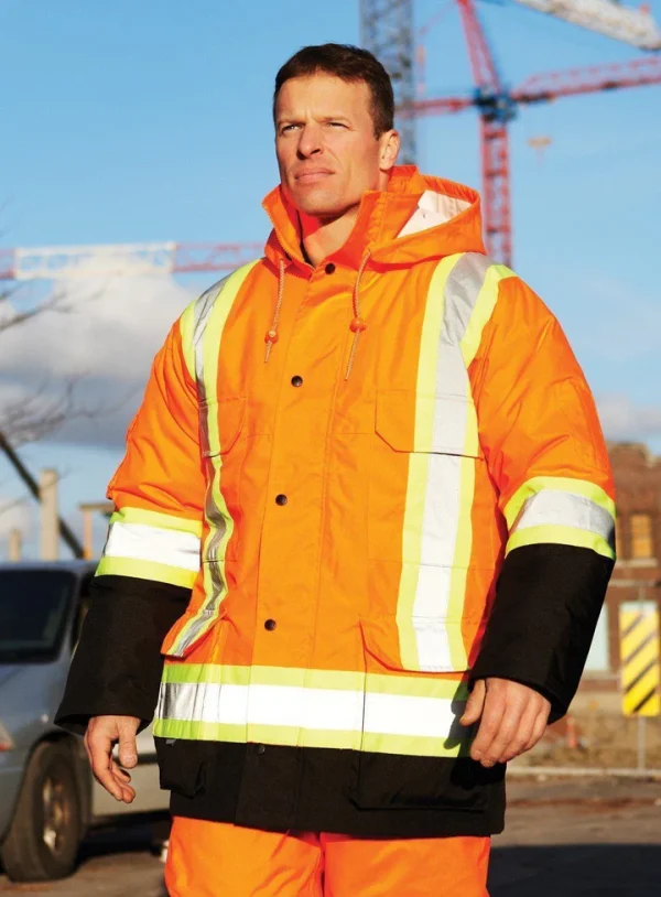 Hi Vis Safety Winter Cargo Parka 024-EN640R