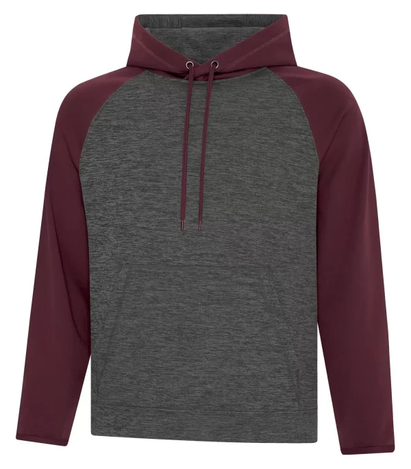 ATC Dynamic Heather Fleece Two Tone Hooded Sweatshirt - F2047 - Image 8