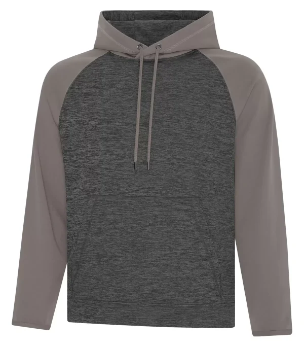 ATC Dynamic Heather Fleece Two Tone Hooded Sweatshirt - F2047 - Image 6