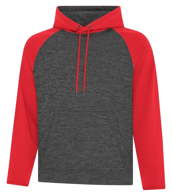 ATC Dynamic Heather Fleece Two Tone Hooded Sweatshirt - F2047 - Image 4