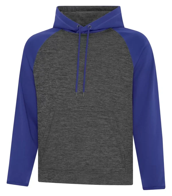 ATC Dynamic Heather Fleece Two Tone Hooded Sweatshirt - F2047 - Image 3
