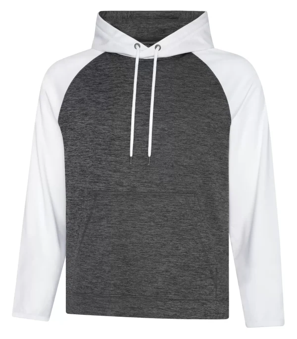 ATC Dynamic Heather Fleece Two Tone Hooded Sweatshirt - F2047