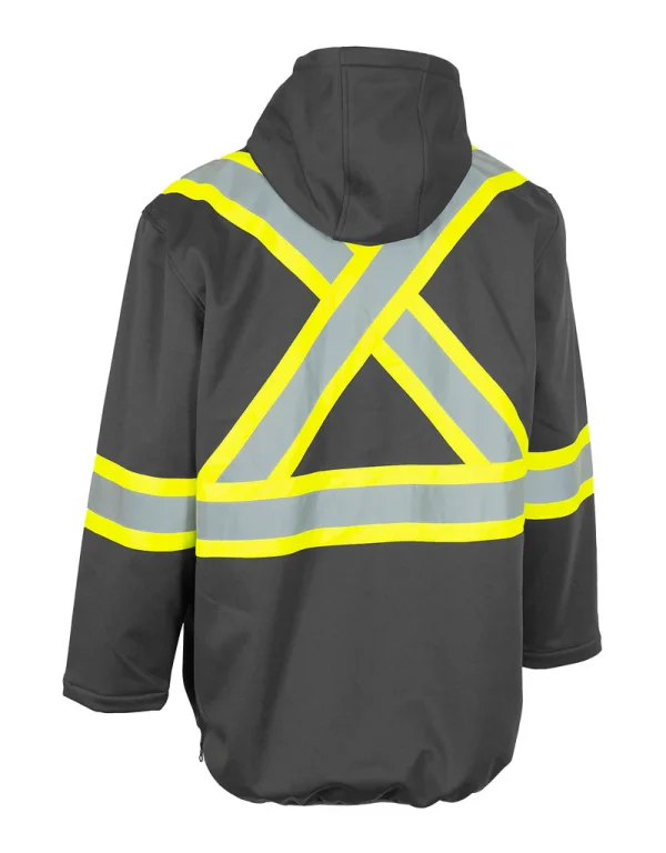 Hi Vis Safety Anorak Pullover Softshell - 023-EN178 - Image 4