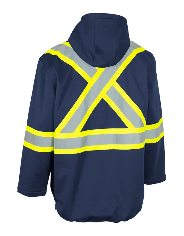 Hi Vis Safety Anorak Pullover Softshell - 023-EN178 - Image 6