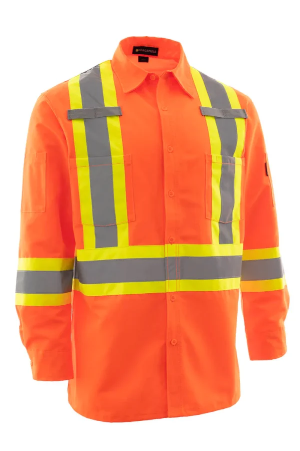 Hi Vis Ripstop Safety Work Shirt - 024-75100