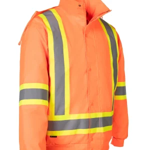Hi-Vis 6-in-1 Driver's Jacket with Removable Bomber - 024-EN610RAOR6