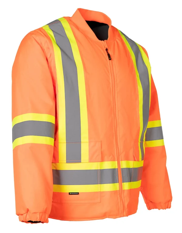 Hi-Vis 6-in-1 Driver's Jacket with Removable Bomber - 024-EN610RAOR6 - Image 2