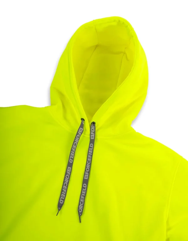 Hi Vis Lime Pullover Forcefield Logo Sleeve Graphic Hoodie - 024-P835LYNTFF - Image 4