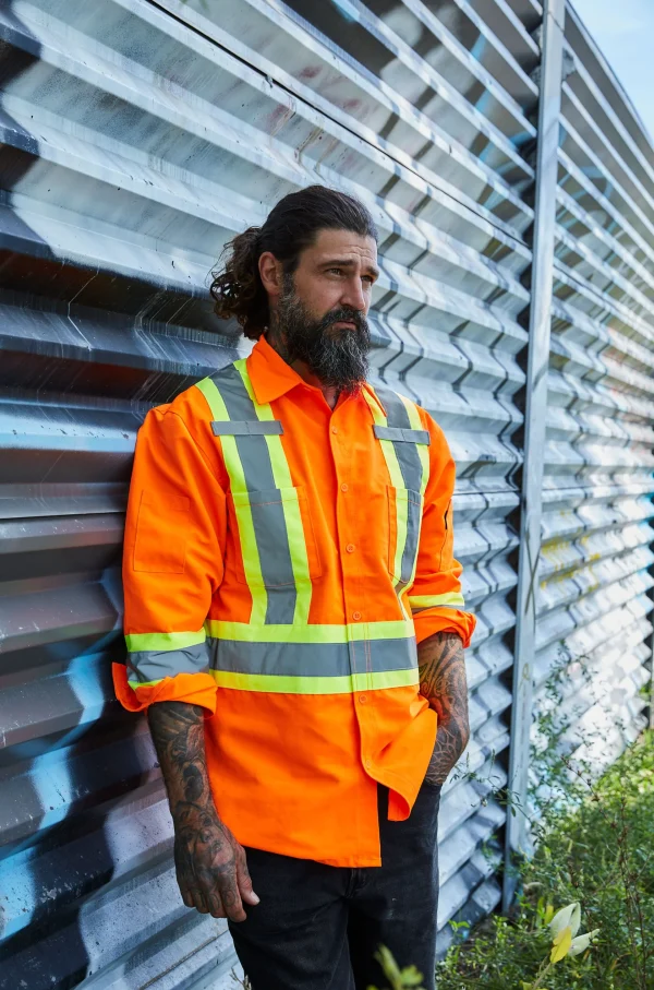 Hi Vis Ripstop Safety Work Shirt - 024-75100 - Image 3