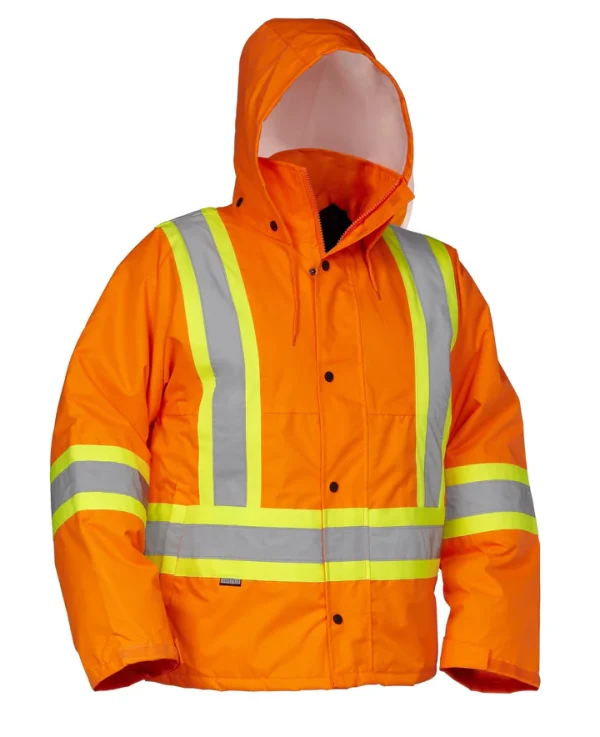 Hi Vis Safety Driver's Jacket - 024-EN610R - Image 3
