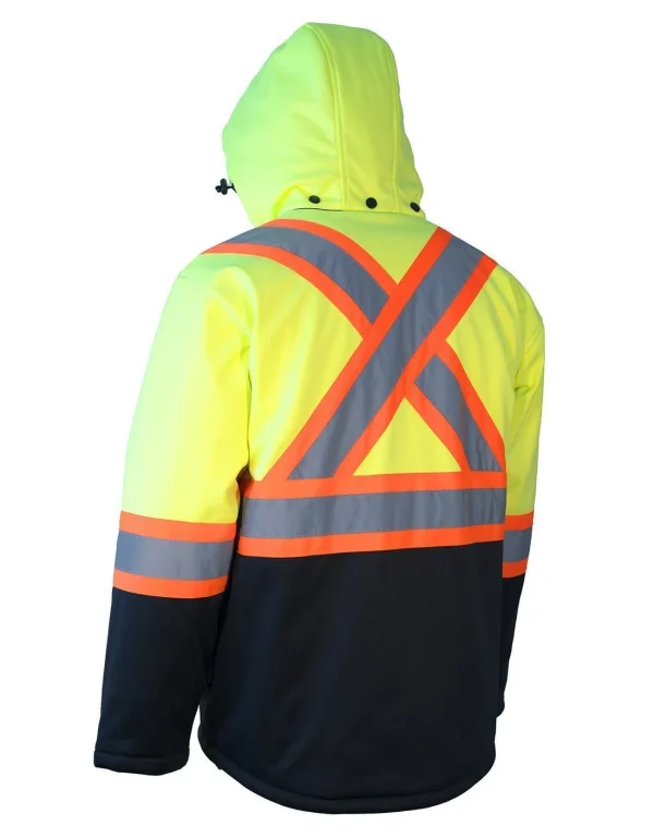 Hi Vis Softshell Winter Safety Jacket - 023-EN158 - Image 7