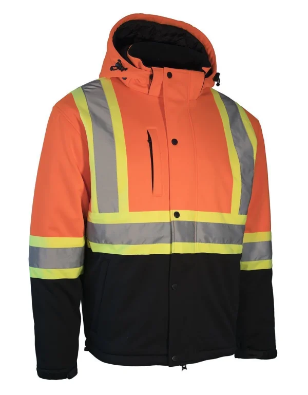Hi Vis Softshell Winter Safety Jacket - 023-EN158