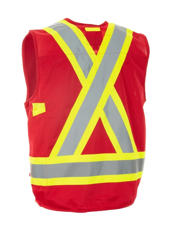 Hi Vis Safety Surveyor's Vest - 022-TVSURV168 - Image 12