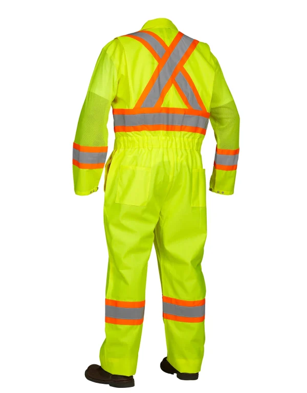 Hi Vis Safety Flagger's Coverall, Unlined - 024-771 - Image 5