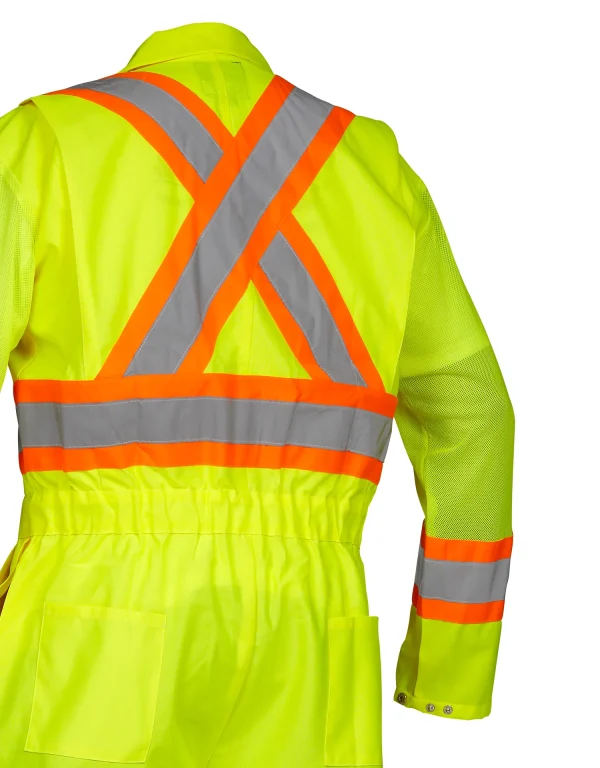 Hi Vis Safety Flagger's Coverall, Unlined - 024-771 - Image 4