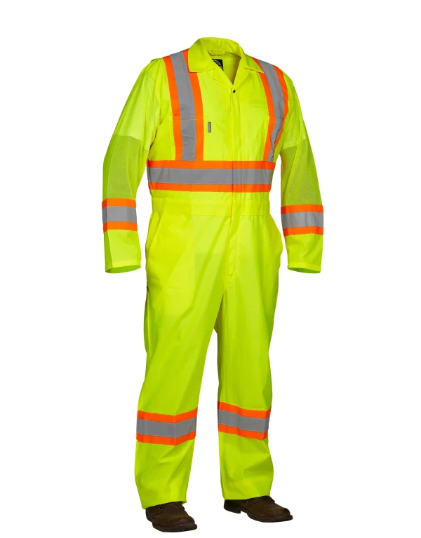Hi Vis Safety Flagger's Coverall, Unlined - 024-771 - Image 2