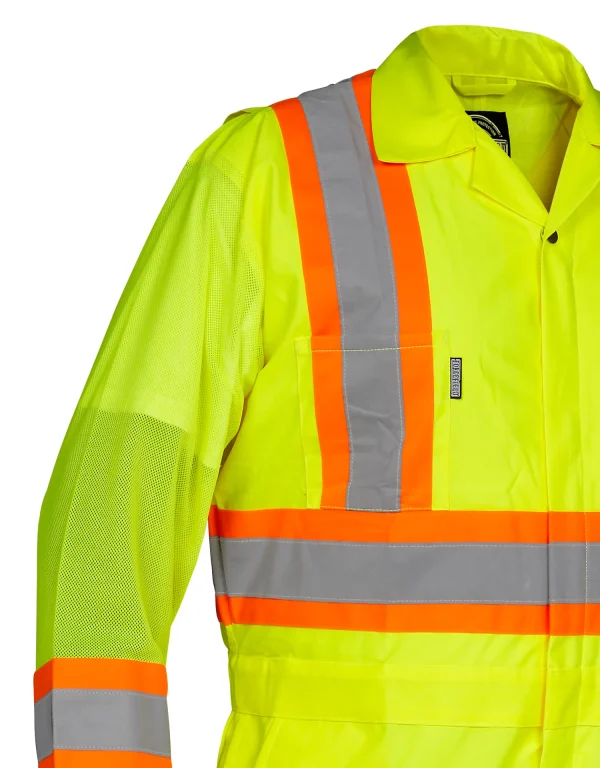 Hi Vis Safety Flagger's Coverall, Unlined - 024-771 - Image 3