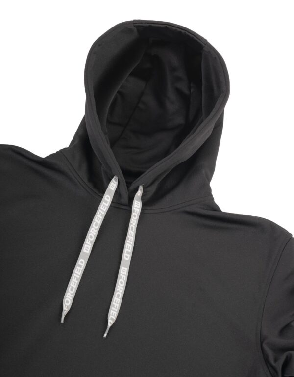 Black Pullover Forcefield Logo Sleeve Graphic Hoodie - 024-P835BKNTFF - Image 3