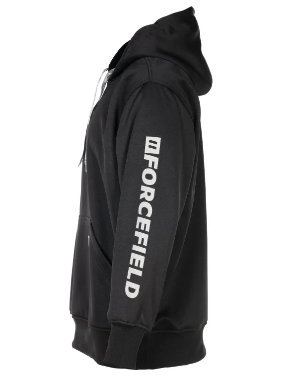 Black Pullover Forcefield Logo Sleeve Graphic Hoodie - 024-P835BKNTFF - Image 4