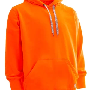 Hi Vis Orange Deluxe Pullover Hi Vis Hoodie - 024-P835ORNT
