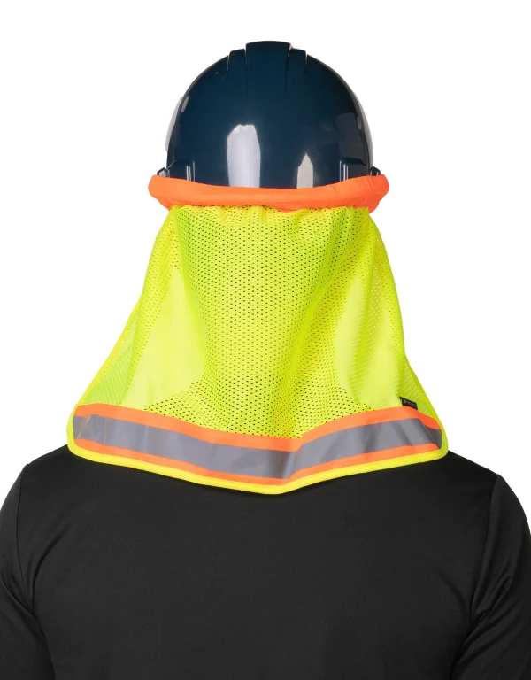 Hi-Vis Reflective Mesh Hard Hat Sun Shade Neck Sheild - 036-HHNG - Image 5
