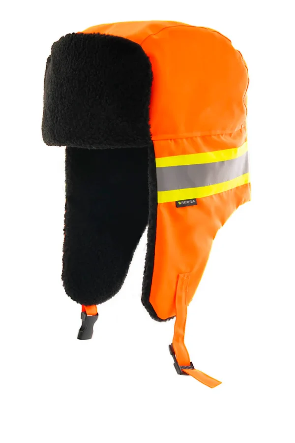 Hi Vis Orange Trapper Hat - 036-HVHH