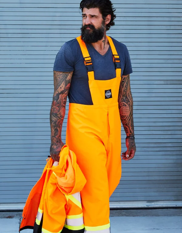 Hi Vis Safety Rain Overall - 023-HVRBP
