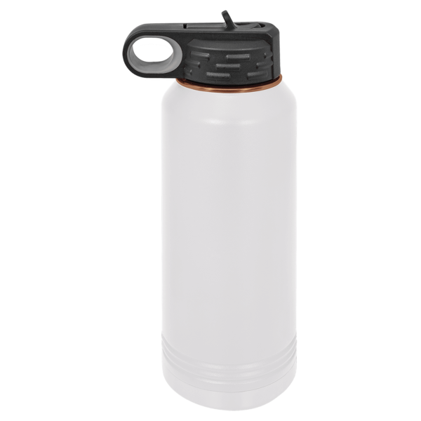 Polar Camel 32 oz. White/Rose Gold ION-Plated Water Bottle - LWB241 - Image 2