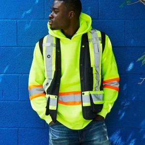 Hi Vis Safety Surveyor's Vest - 022-TVSURV168