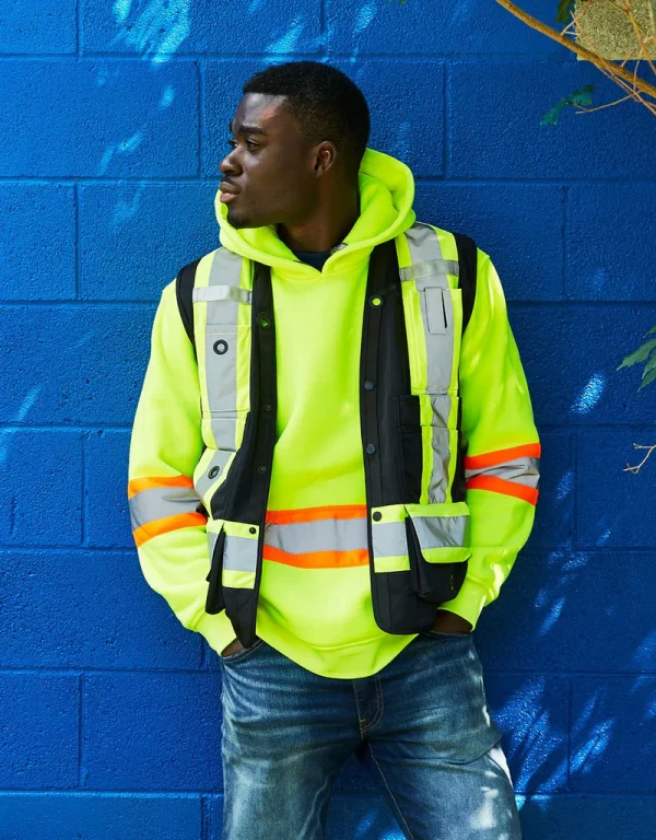 Hi Vis Safety Surveyor's Vest - 022-TVSURV168