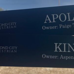 Engraved Name Plate - Black/Silver (L-100-196Q)