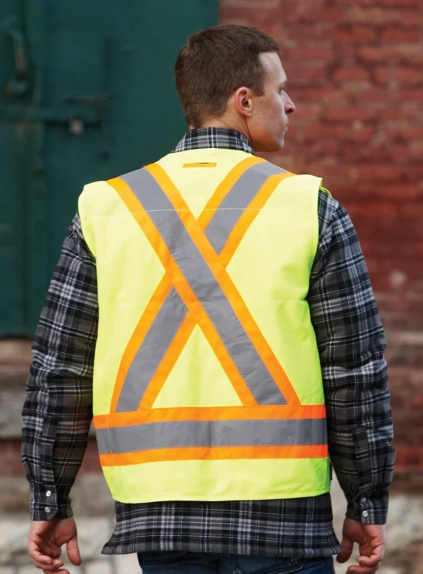 Hi Vis Safety Surveyor's Vest - 022-TVSURV168 - Image 7