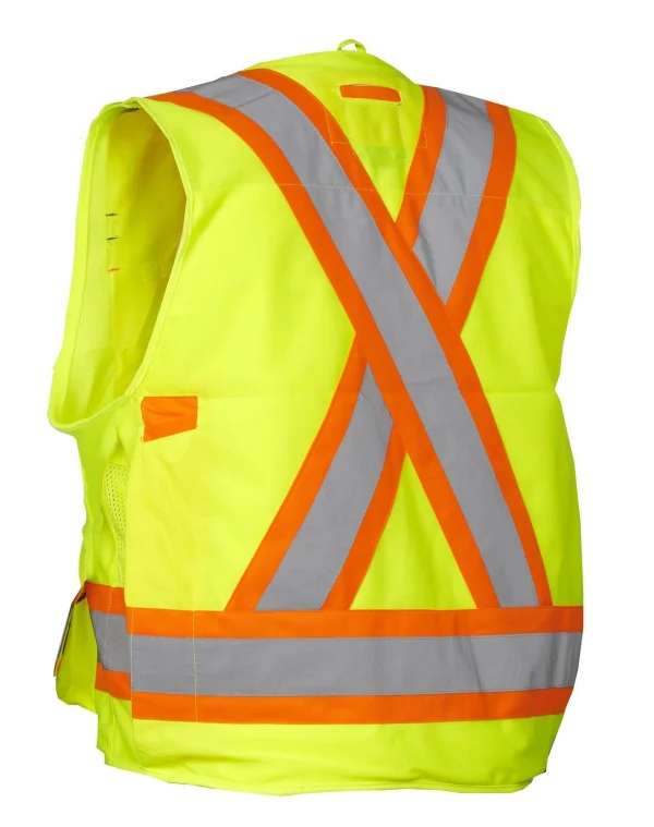 Hi Vis Safety Surveyor's Vest - 022-TVSURV168 - Image 5