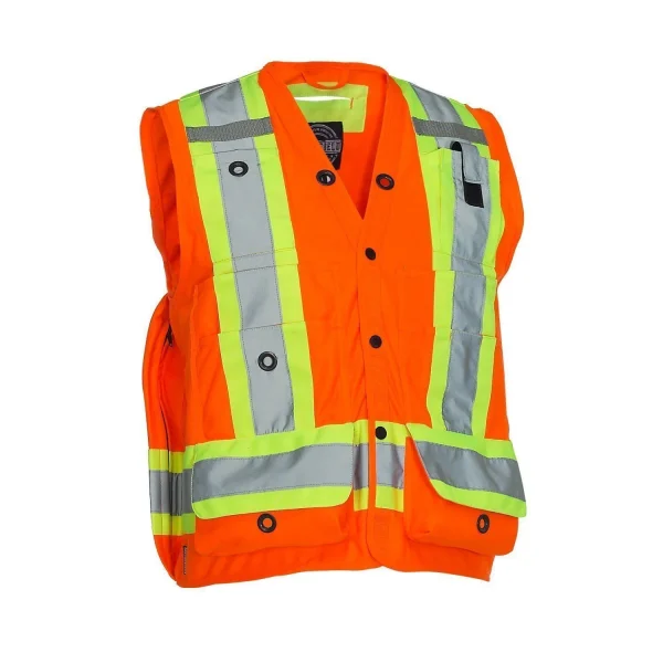 Hi Vis Safety Surveyor's Vest - 022-TVSURV168 - Image 10