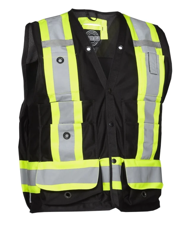 Hi Vis Safety Surveyor's Vest - 022-TVSURV168 - Image 4