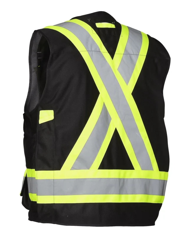 Hi Vis Safety Surveyor's Vest - 022-TVSURV168 - Image 3
