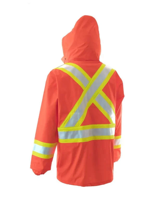 High Visibility Fire Resistant Rain Jacket - 023-7155 - Image 2