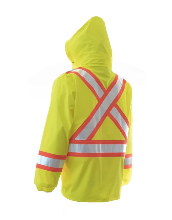 High Visibility Fire Resistant Rain Jacket - 023-7155 - Image 4