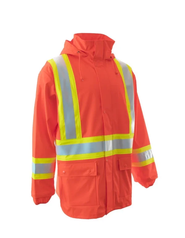 High Visibility Fire Resistant Rain Jacket - 023-7155