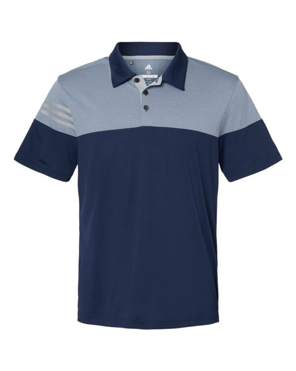 Adidas - Heathered 3-Stripes Colorblocked Polo - A213 - Image 5