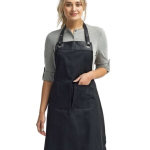 Artisan Collection by Reprime - Espresso Bib Apron with Pocket - RP123